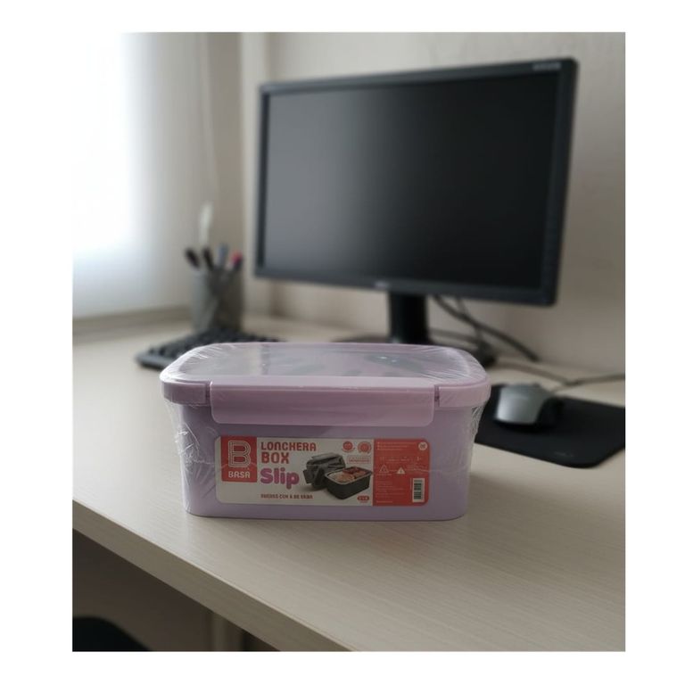 TAPER LONCHERA BASA BOX SLIP 1100 ML MICROSAFE LILA BASA | falabella.com