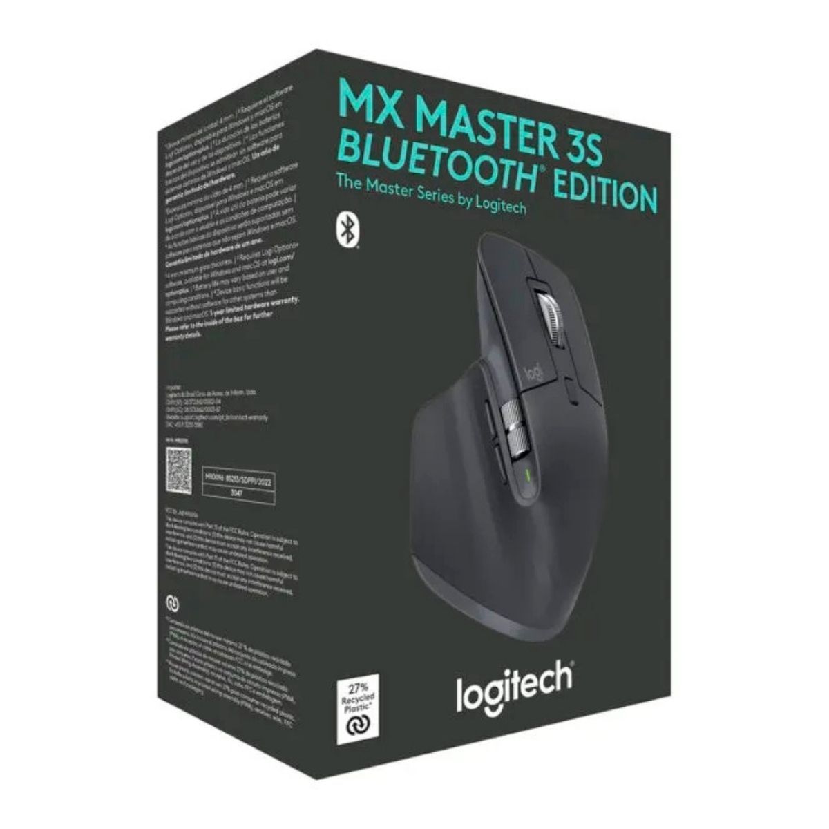 LOGITECH - MOUSE LOGITECH MX MASTER 3S BLUETOOH EDITION NEGRO