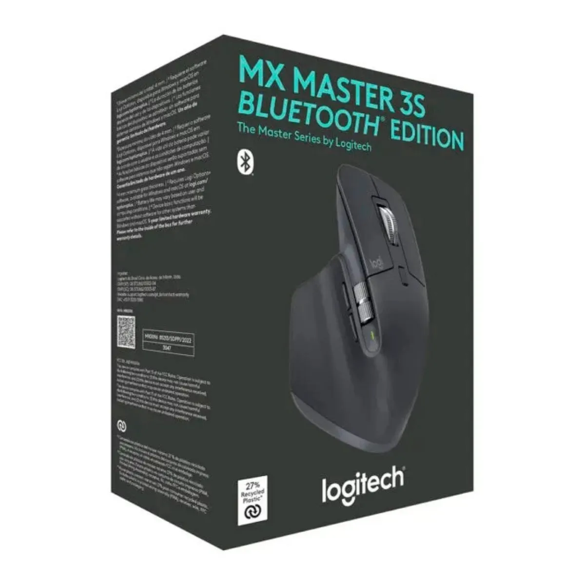 LOGITECH - MOUSE LOGITECH MX MASTER 3S BLUETOOH EDITION NEGRO