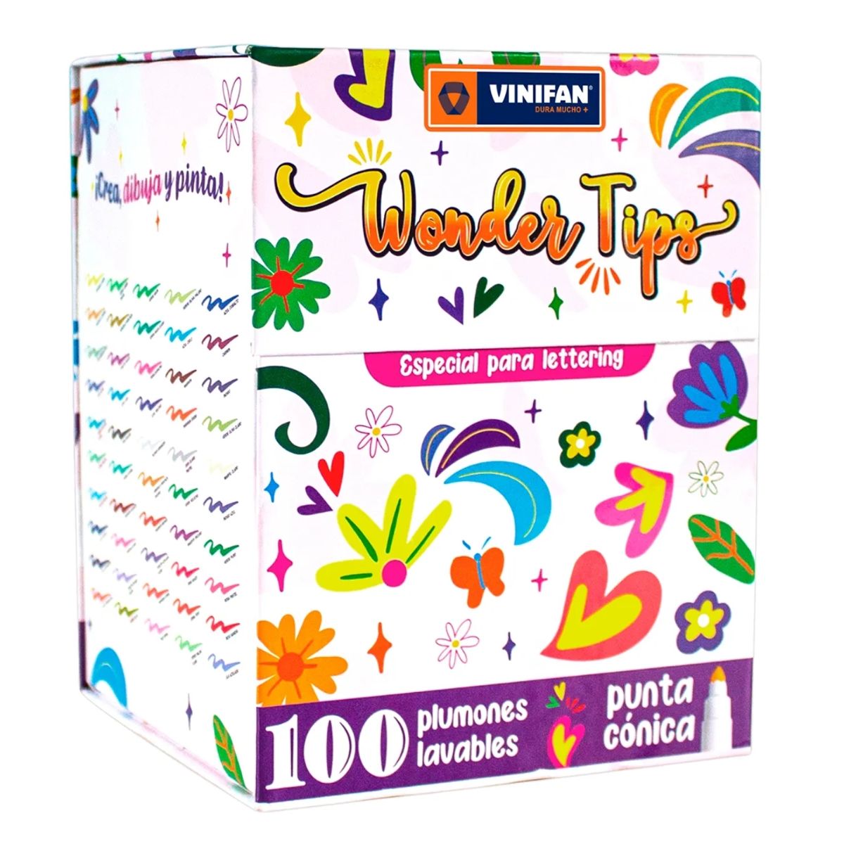 VINIFAN - Marcadores Wonder Tips Punta Cónica x100