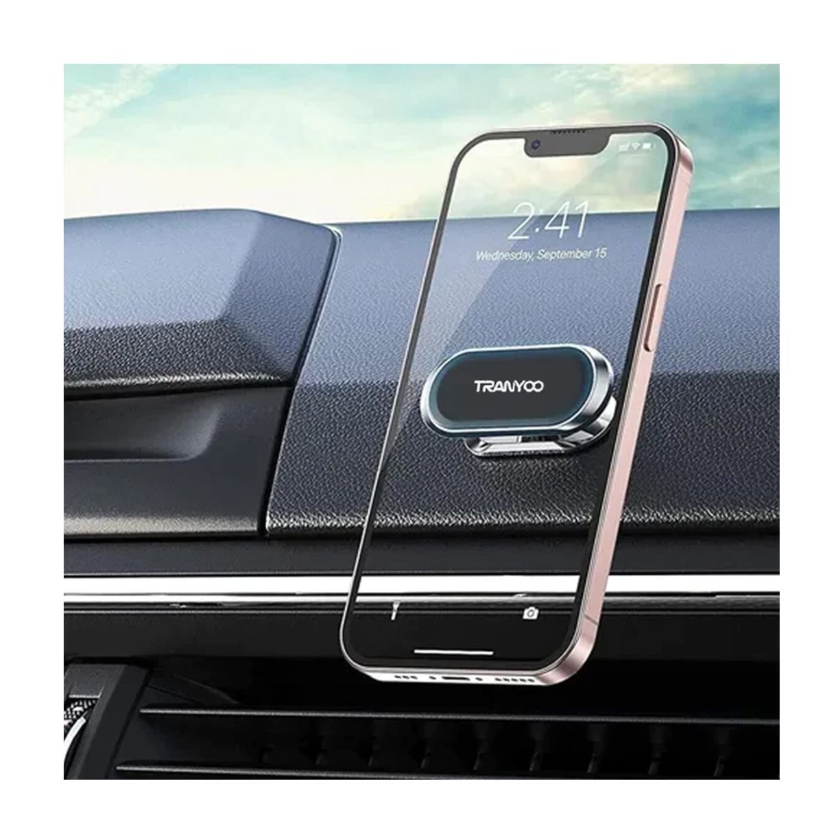 TRANYOO - Soporte para Celular con Imán de Alta Potencia Escritorio Auto Mesa Oficina