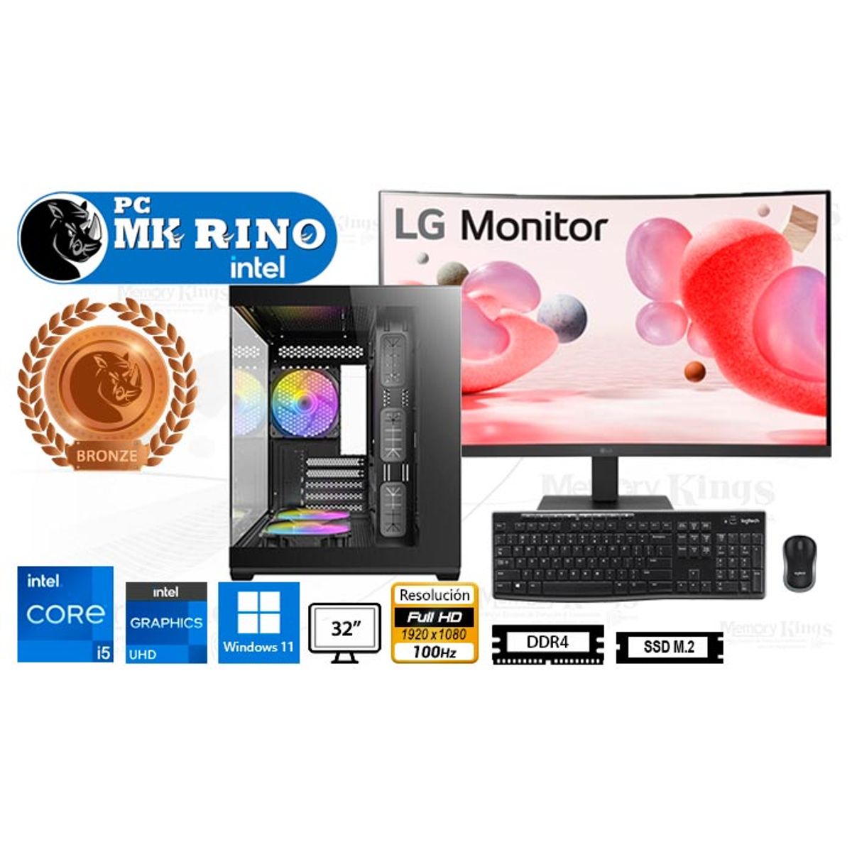 INTEL - Computadora Core i5-12600K CX60M 16GB 512GB 32 Windows 11