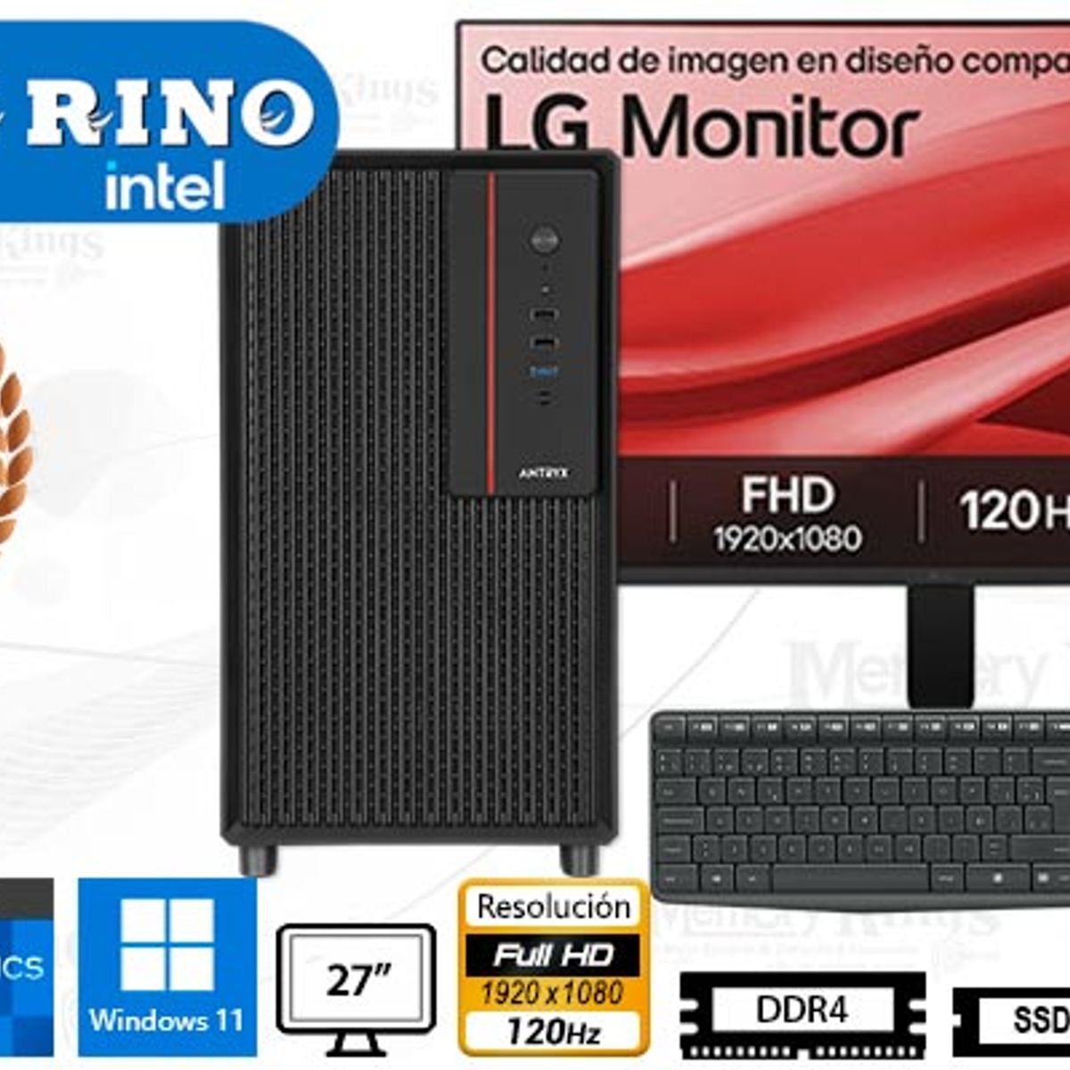 INTEL - Computadora Core i5-12600K Xtreme XM-410 16GB 512GB 27 Windows 11