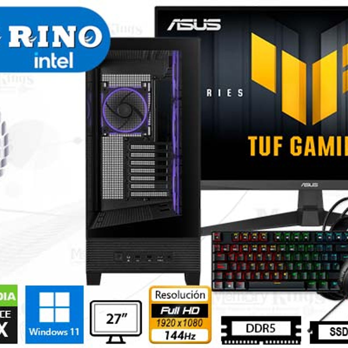 INTEL - Computadora Core i7-14700F A31 Plus 16GB 512GB 27 RTX 5050 Windows 11