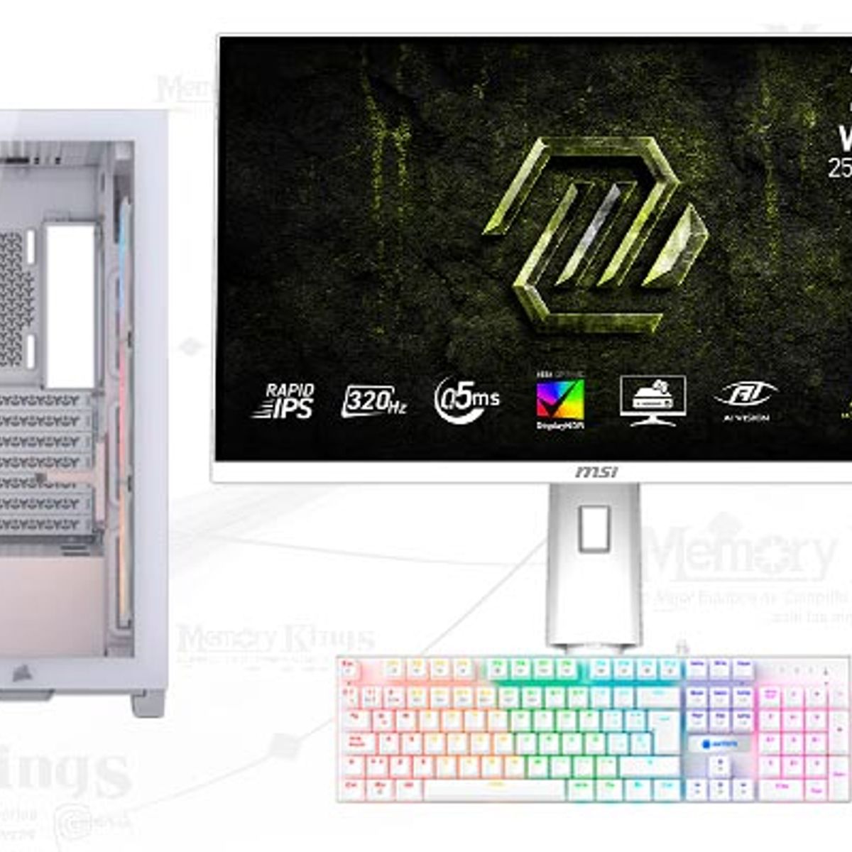 INTEL - Computadora Core i7-14700KF 3500X RS-R White 16GB 1TB 27 RTX 5060 Windows 11