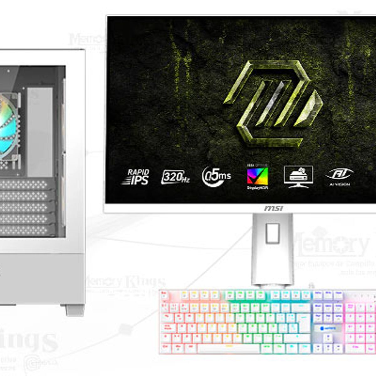 INTEL - Computadora Core i9-12900KF C201 Panoramic White 16GB 1TB 27 RTX 5060 Windows 11