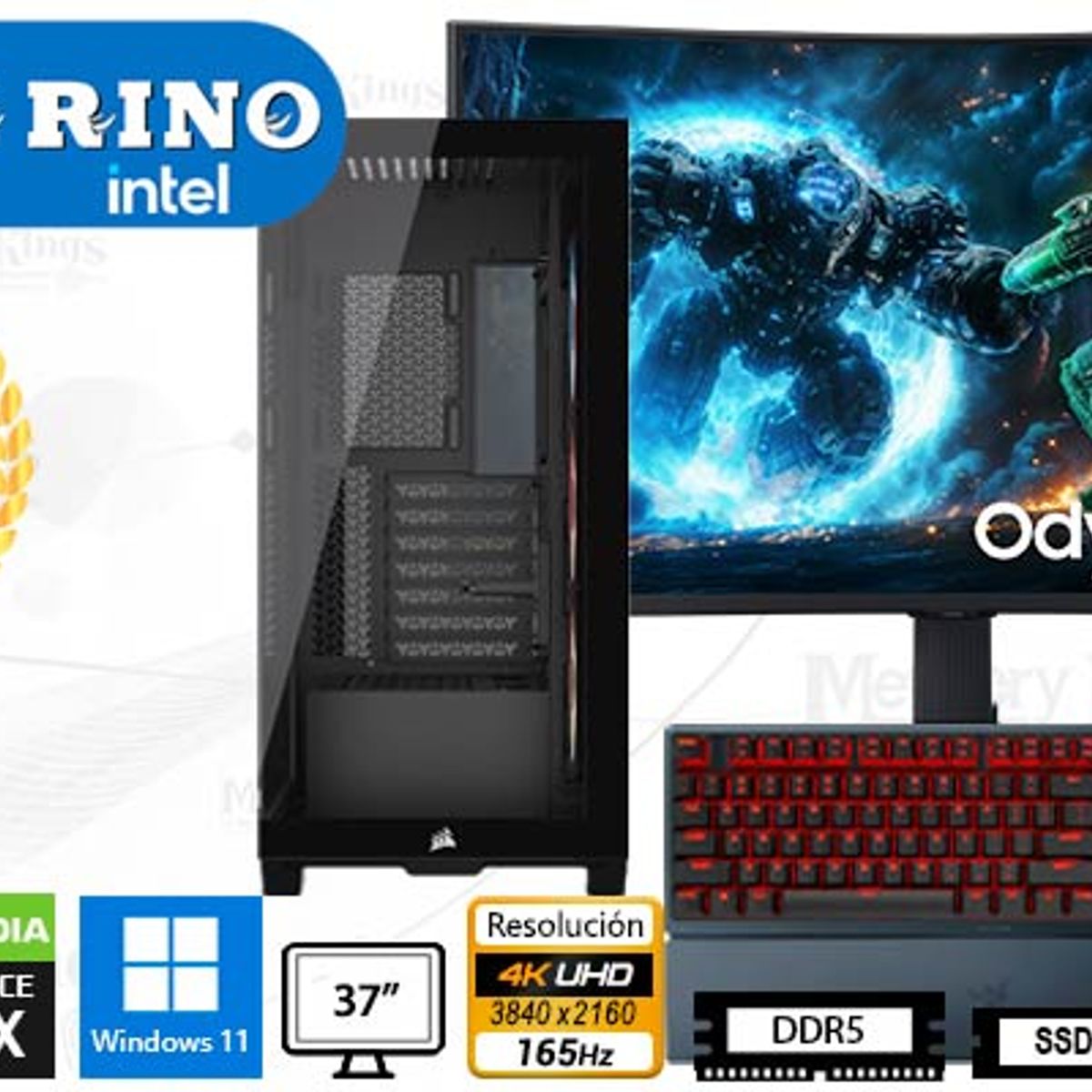 INTEL - Computadora Core i9-14900KF 3500X RS-R ARGB 32GB 2TB 37 RTX 5070 Windows 11