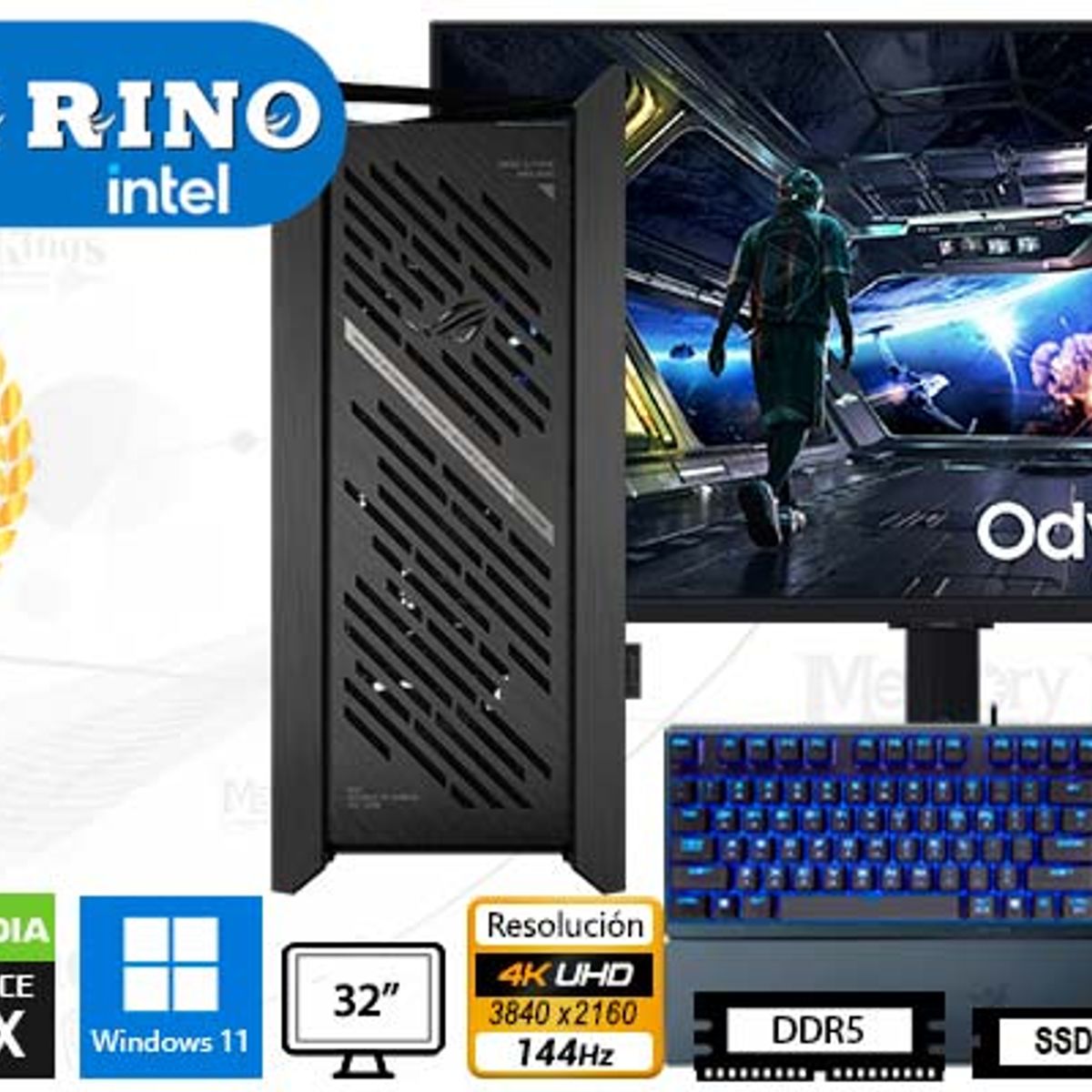 INTEL - Computadora Core i9-14900KF Helios II 32GB 2TB 32 RTX 5070 Windows 11