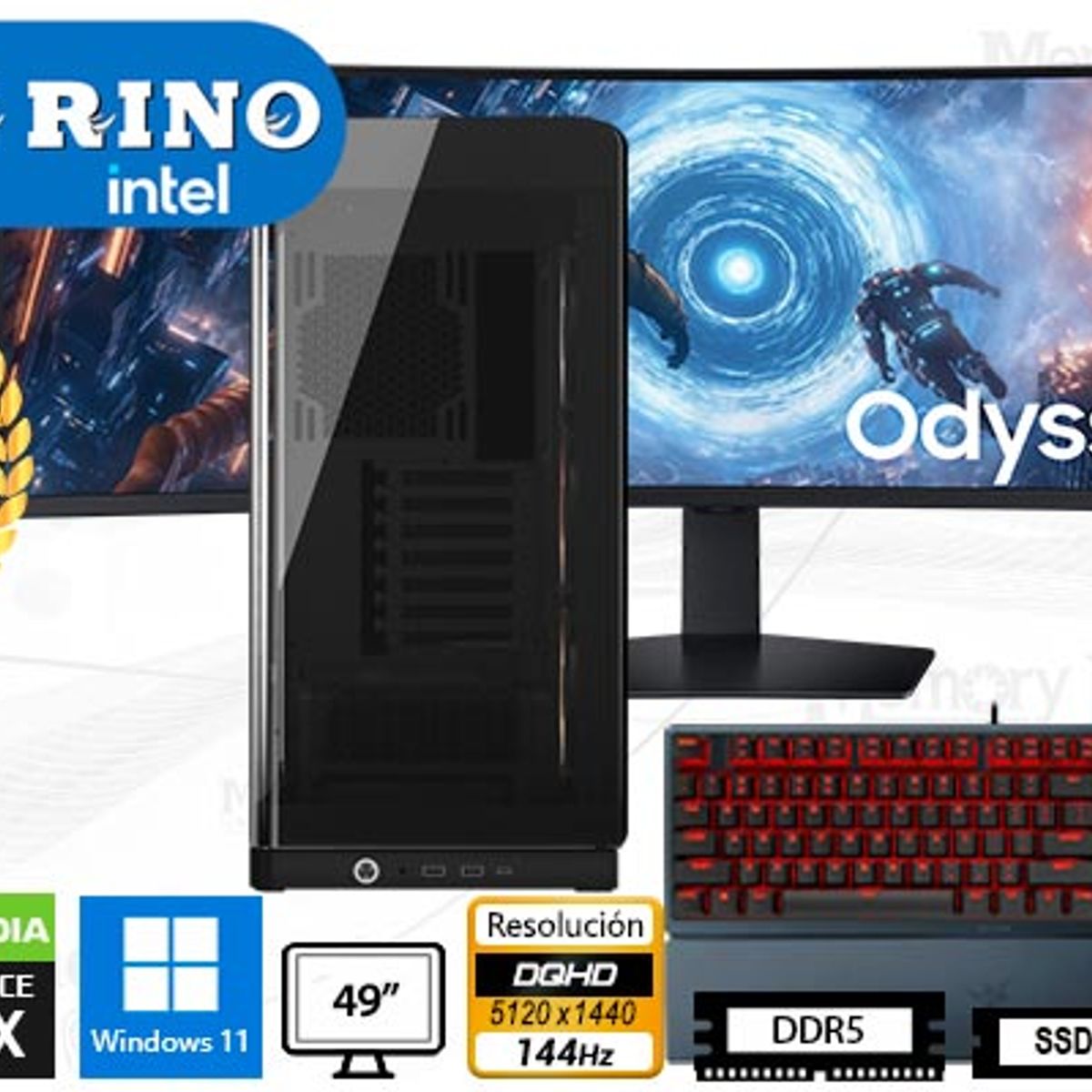 INTEL - Computadora Core i9-14900KF Frame 4500X 32GB 2TB 49 RTX 5070 Windows 11