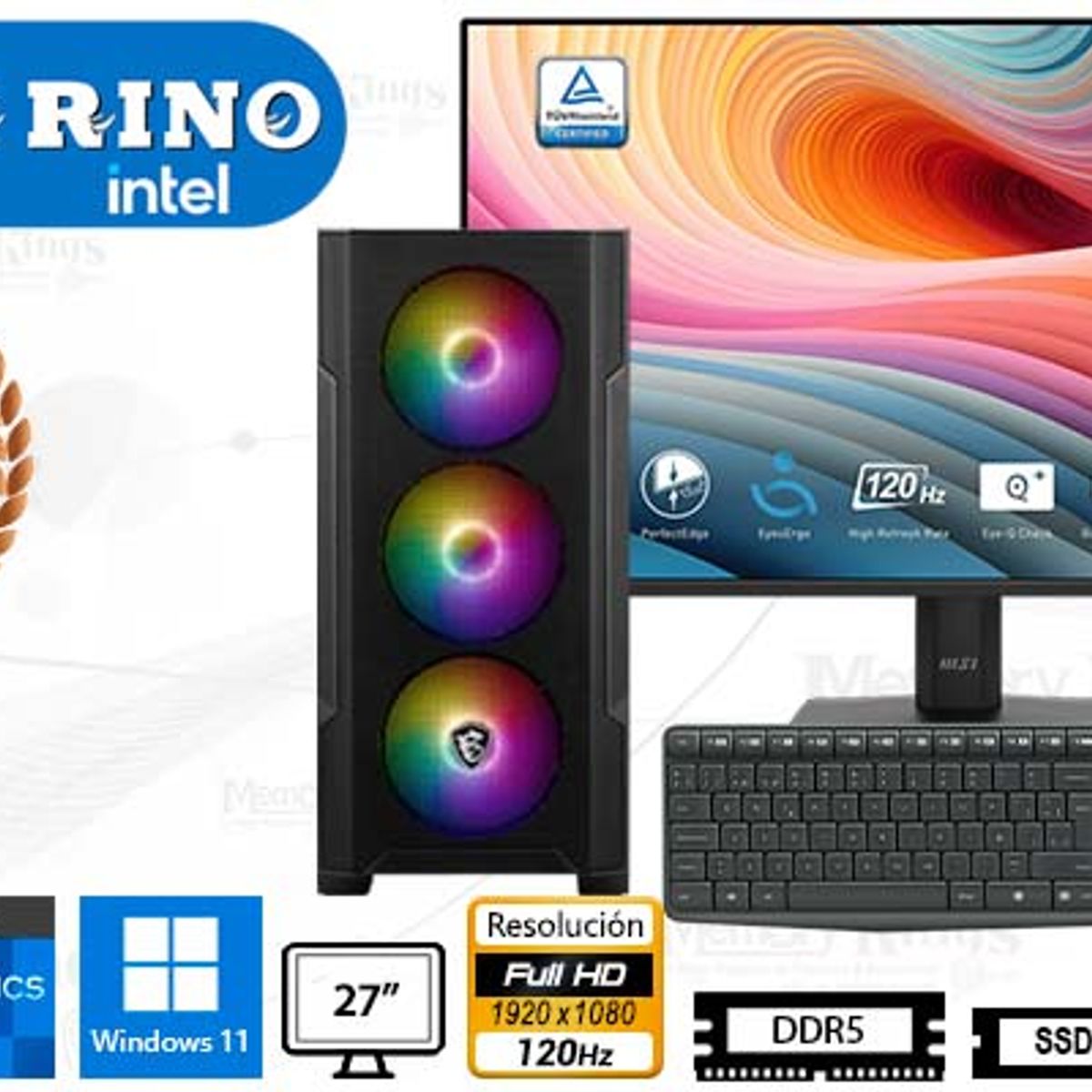 INTEL - Computadora Core Ultra 5 225 M100A 8GB 512GB 27 Intel Graphics Windows 11