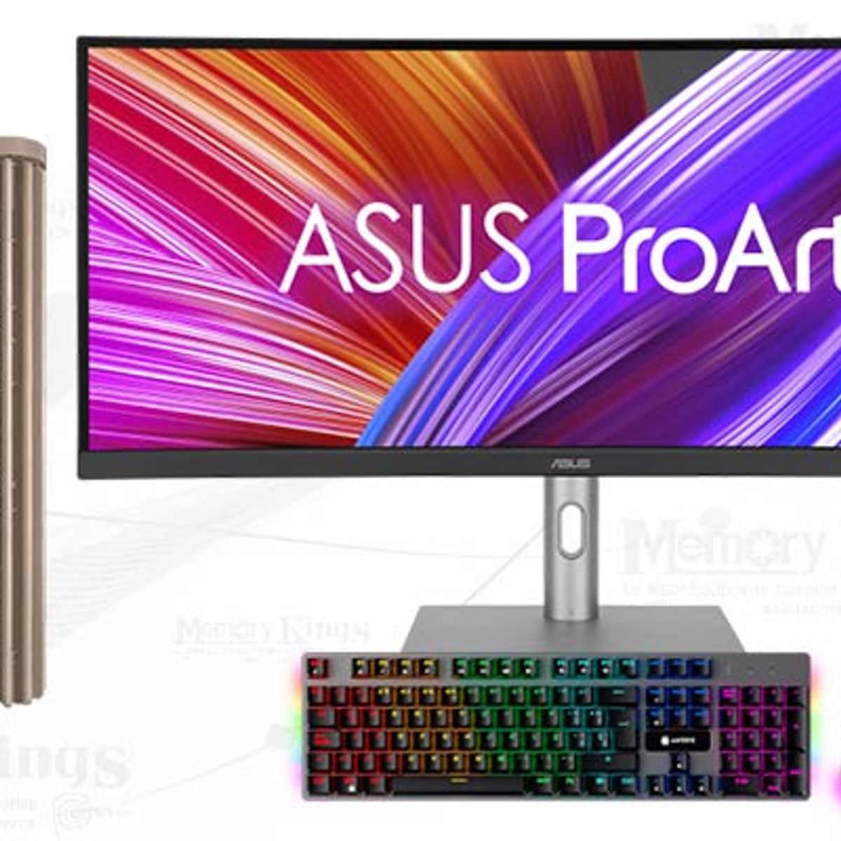 INTEL - Computadora Core Ultra 7 265KF ProArt Wood Beige 16GB 2TB 34.1 RTX 5060 Windows 11