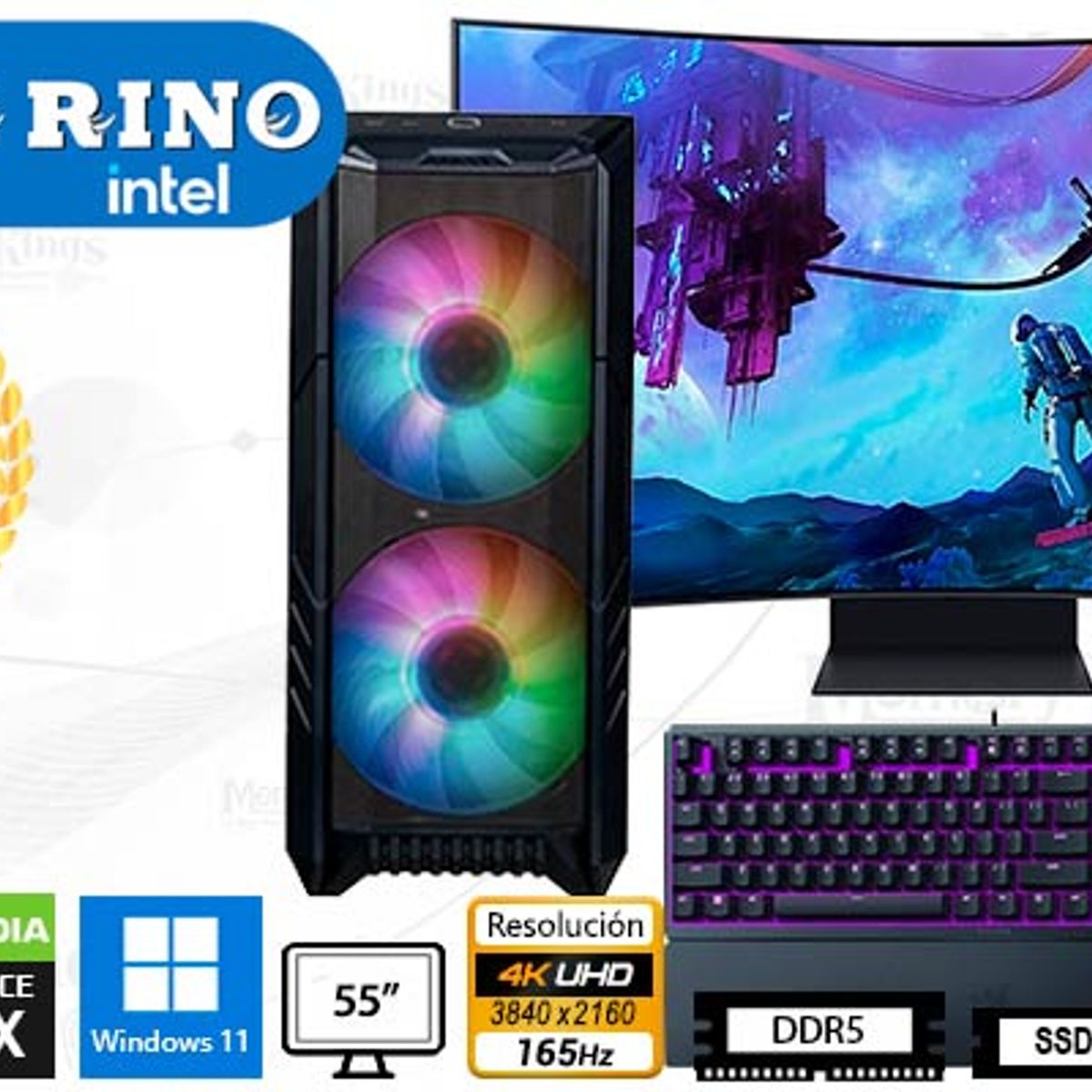 INTEL - Computadora Core Ultra 9 285K HAF 500 32GB 1TB 55 RTX 5070 Ti Windows 11