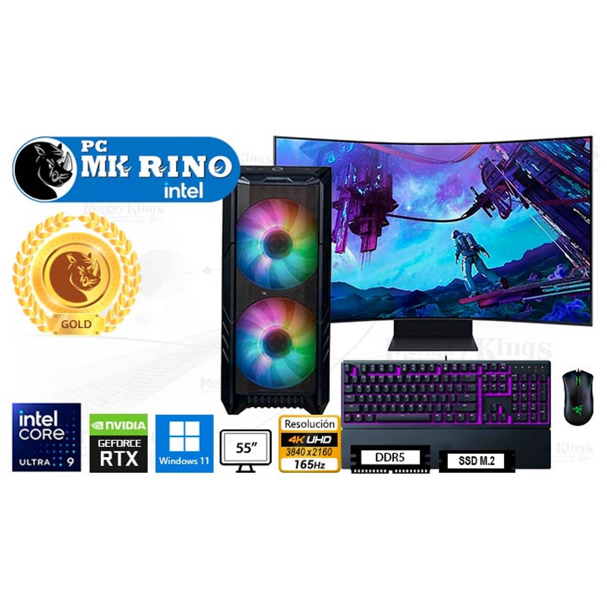 INTEL - Computadora Core Ultra 9 285K HAF 500 32GB 1TB 55 RTX 5070 Ti Windows 11