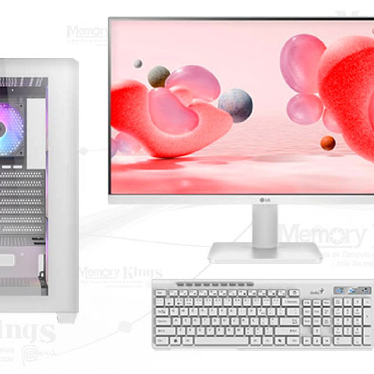 AMD - Computadora Ryzen 5 3400G CX300 White 16GB 512GB 24 Radeon Vega 11 Windows 11