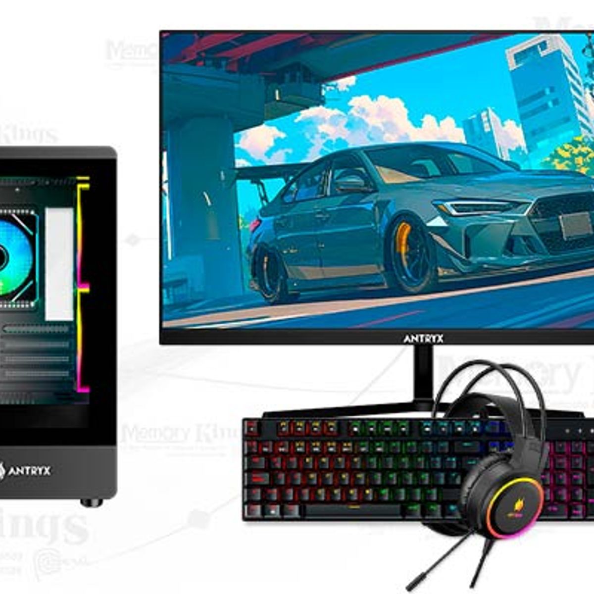 AMD - Computadora Ryzen 5 8500F FX-630M 16GB 512GB 27 Intel ARC A380 Windows 11