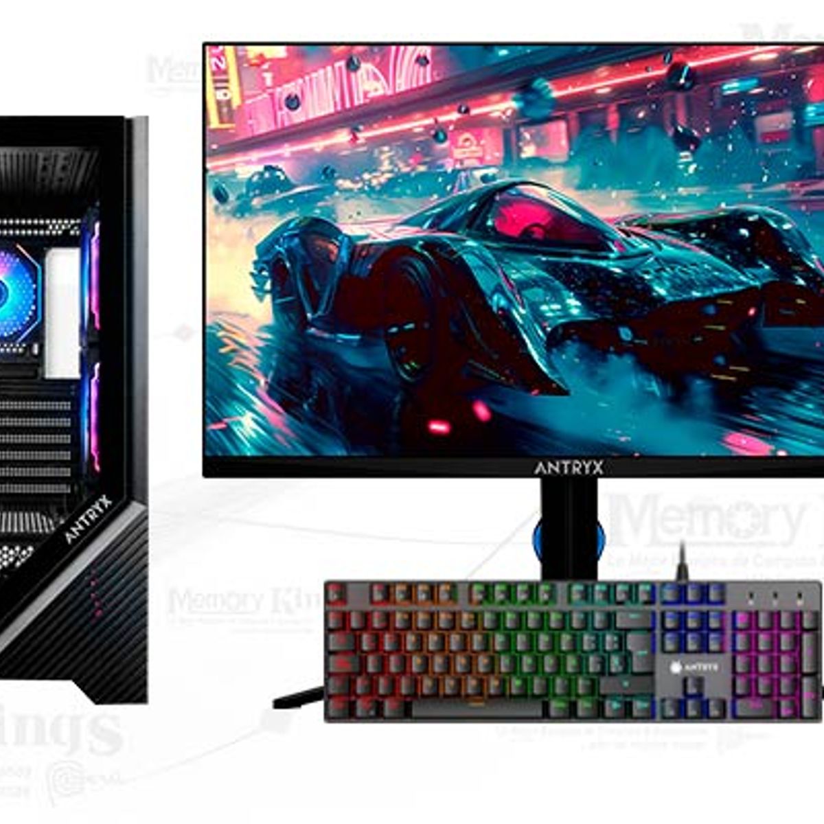 AMD - Computadora Ryzen 7 8700F FX-650 16GB 1TB 27 Radeon RX 9060 XT Windows 11