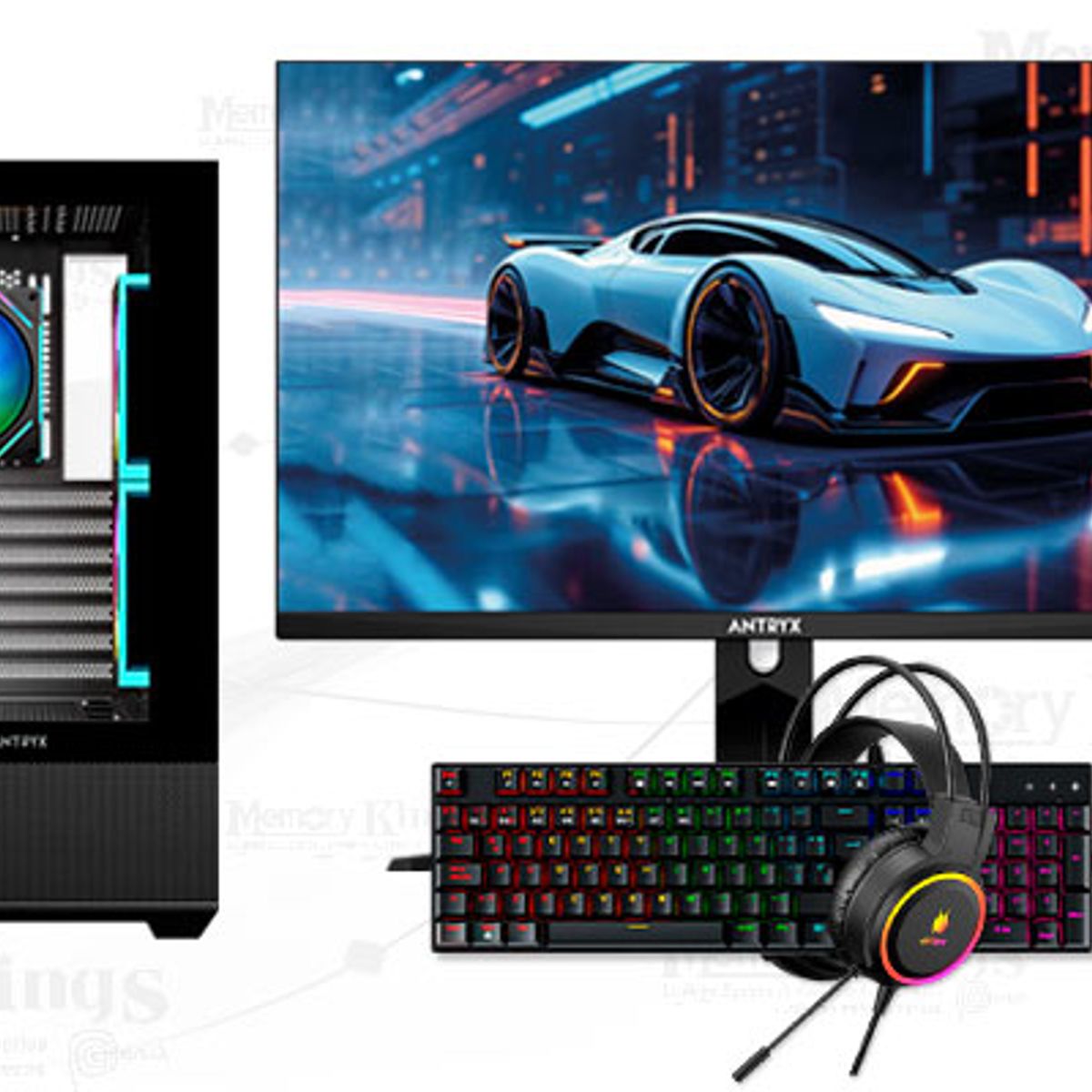 AMD - Computadora Ryzen 7 9700X FX-740 32GB 1TB 27 Radeon RX 9060 XT Windows 11