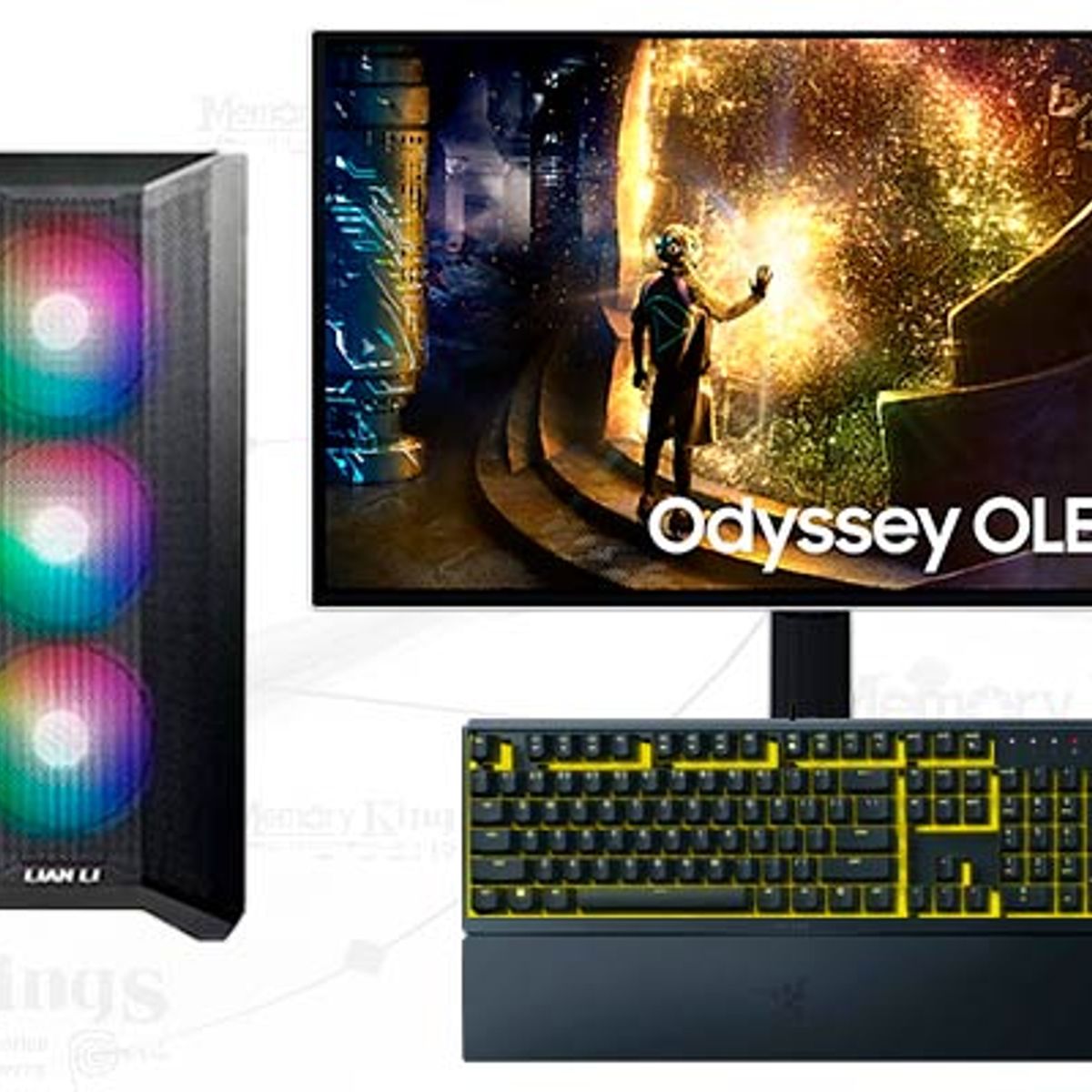 AMD - Computadora Ryzen 7 9700X LianCool II Mesh 32GB 2TB 27 Radeon RX 9070 XT Windows 11