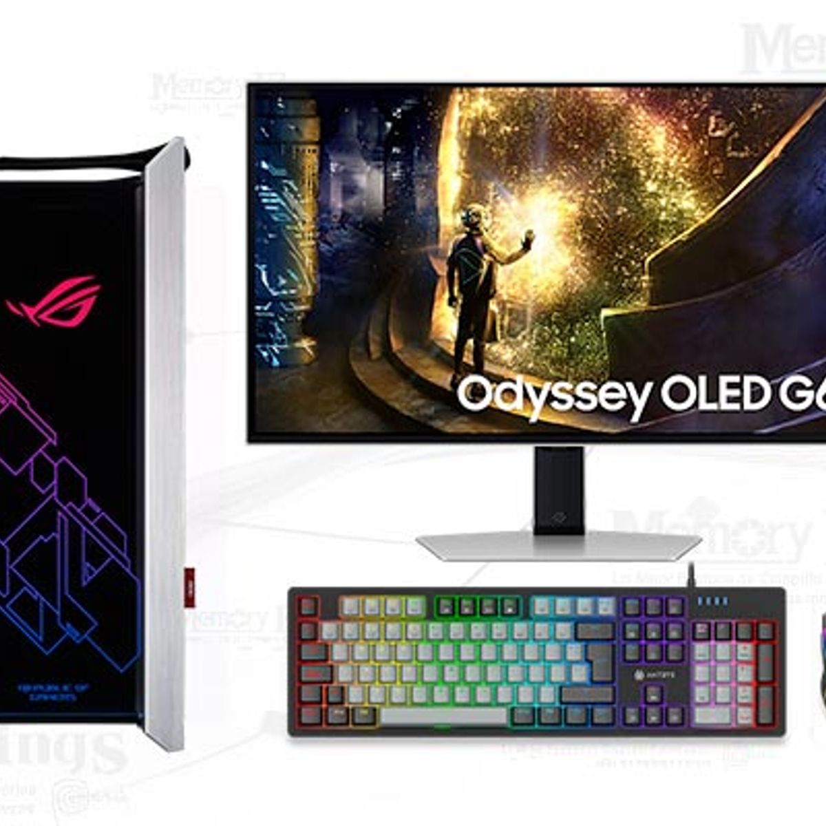 AMD - Computadora Ryzen 9 9900X Strix Helios Silver 32GB 1TB 27 RTX 5070 Ti Windows 11