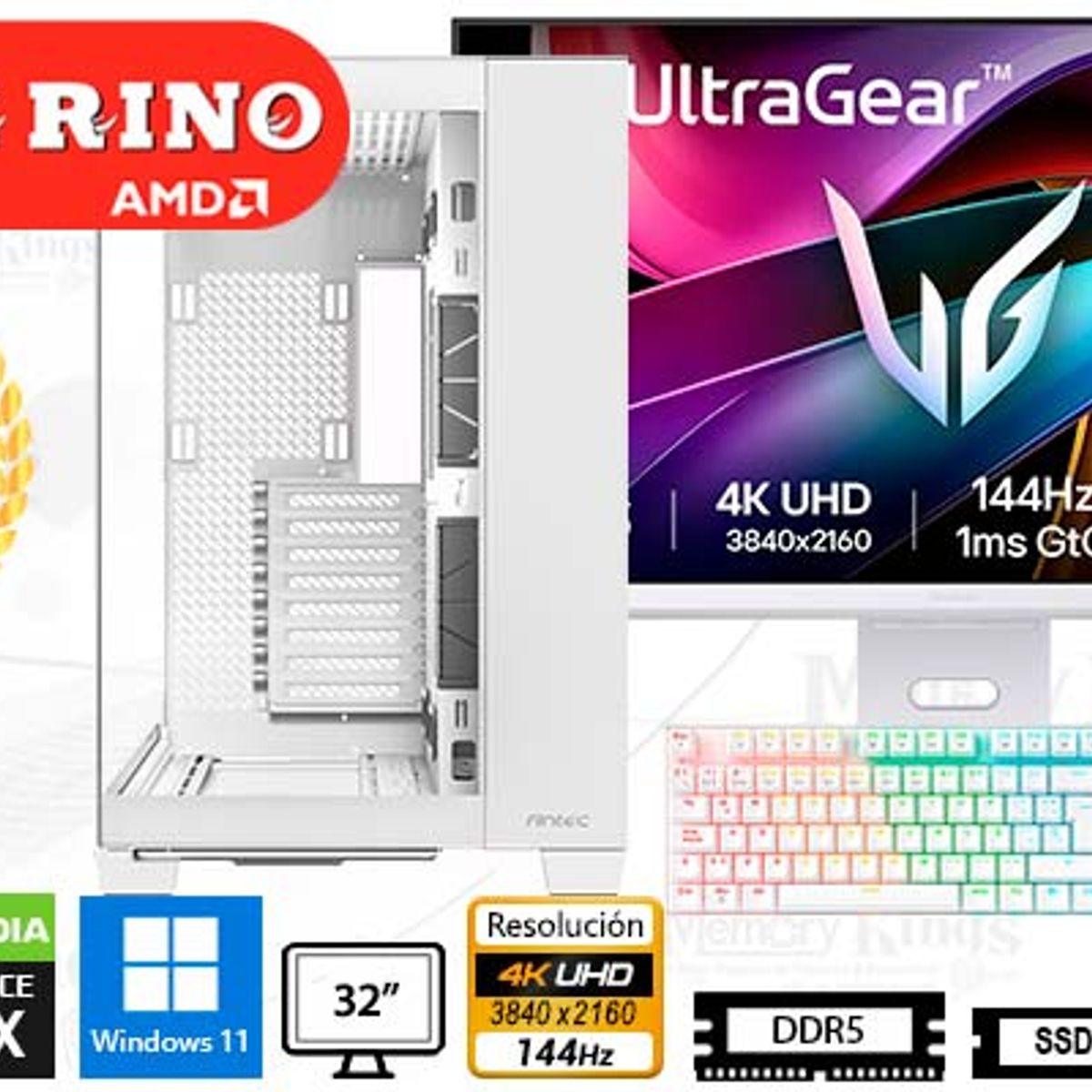 AMD - Computadora Ryzen 9 9950X Constellation C8 32GB 2TB 32 RTX 5090 Windows 11