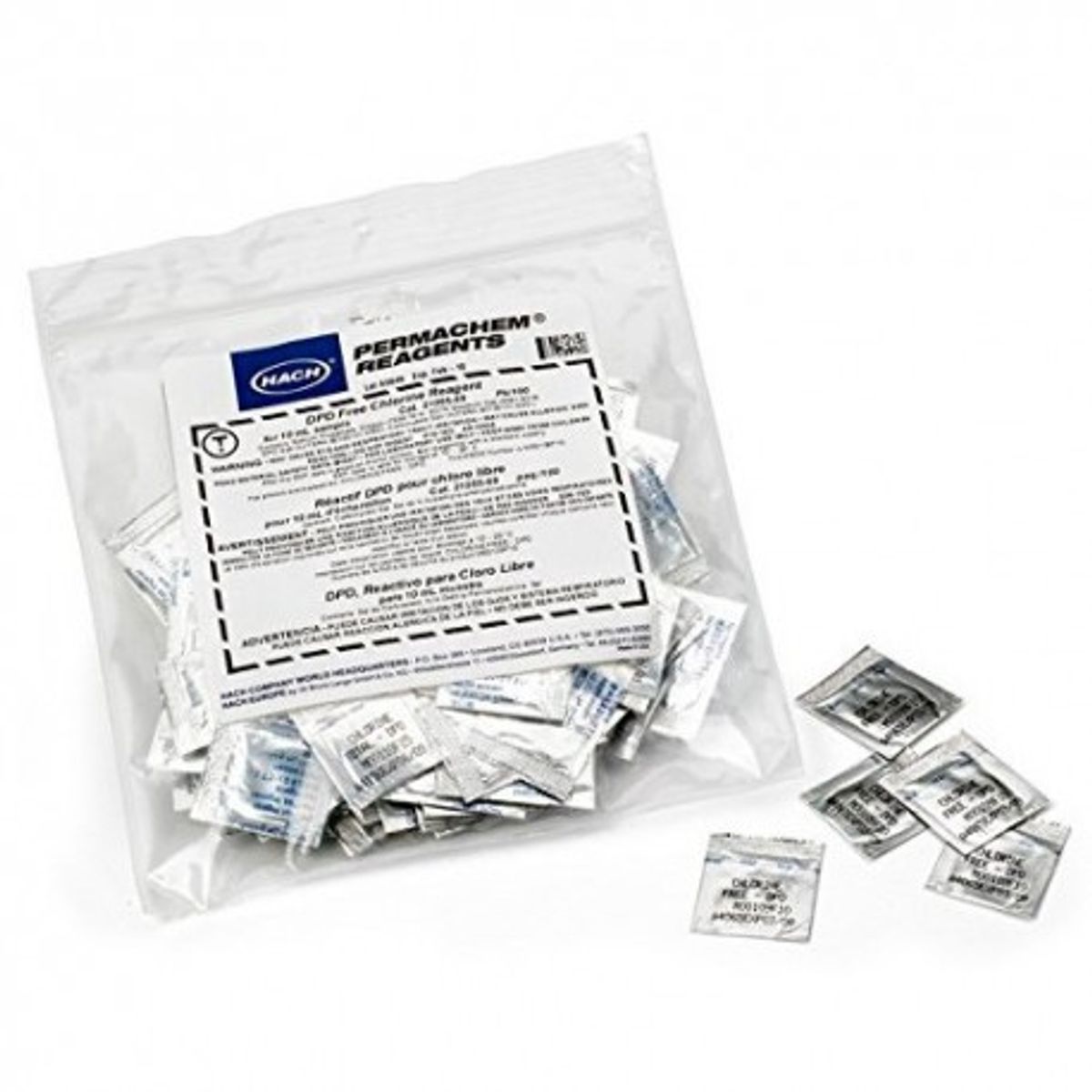 GENERICO - Reactivos DPD para Cloro Libre HACH (10ml) x 100 UND - 2105569