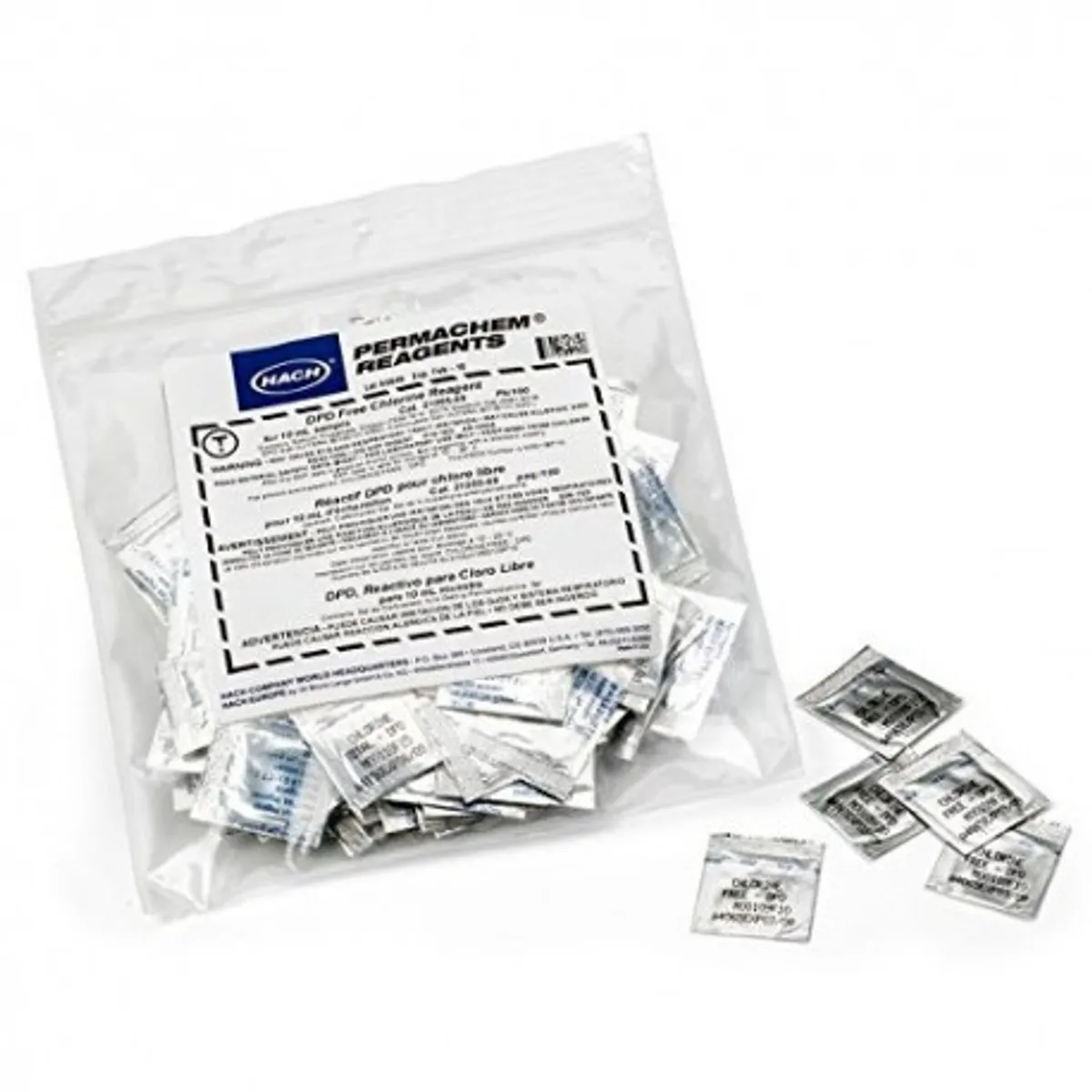 GENERICO - Reactivos DPD para Cloro Libre HACH (10ml) x 100 UND - 2105569