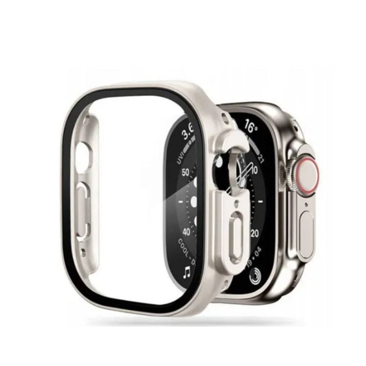 GENERICO - Bumpers para Apple Watch Metalizado 40mm - PLATEADO