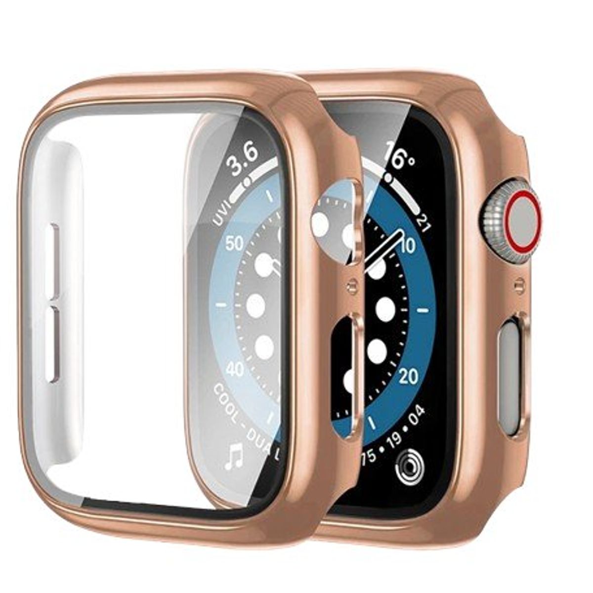 GENERICO - Bumpers para Apple Watch Metalizado 40mm - ROSA GOLD