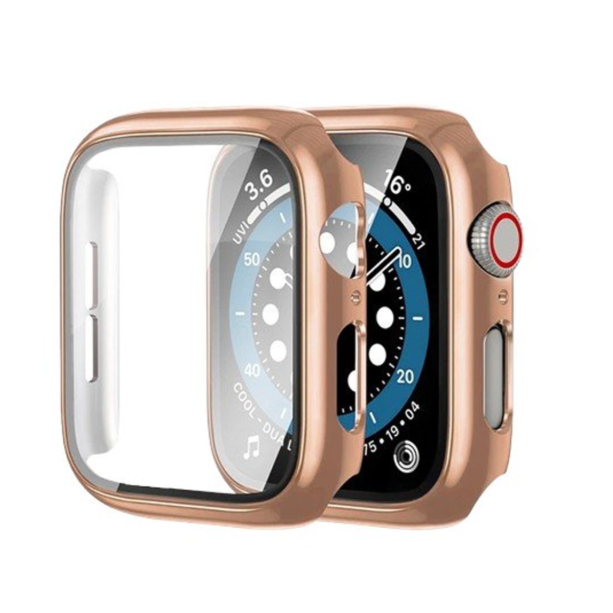 GENERICO - Bumpers para Apple Watch Metalizado 40mm - ROSA GOLD