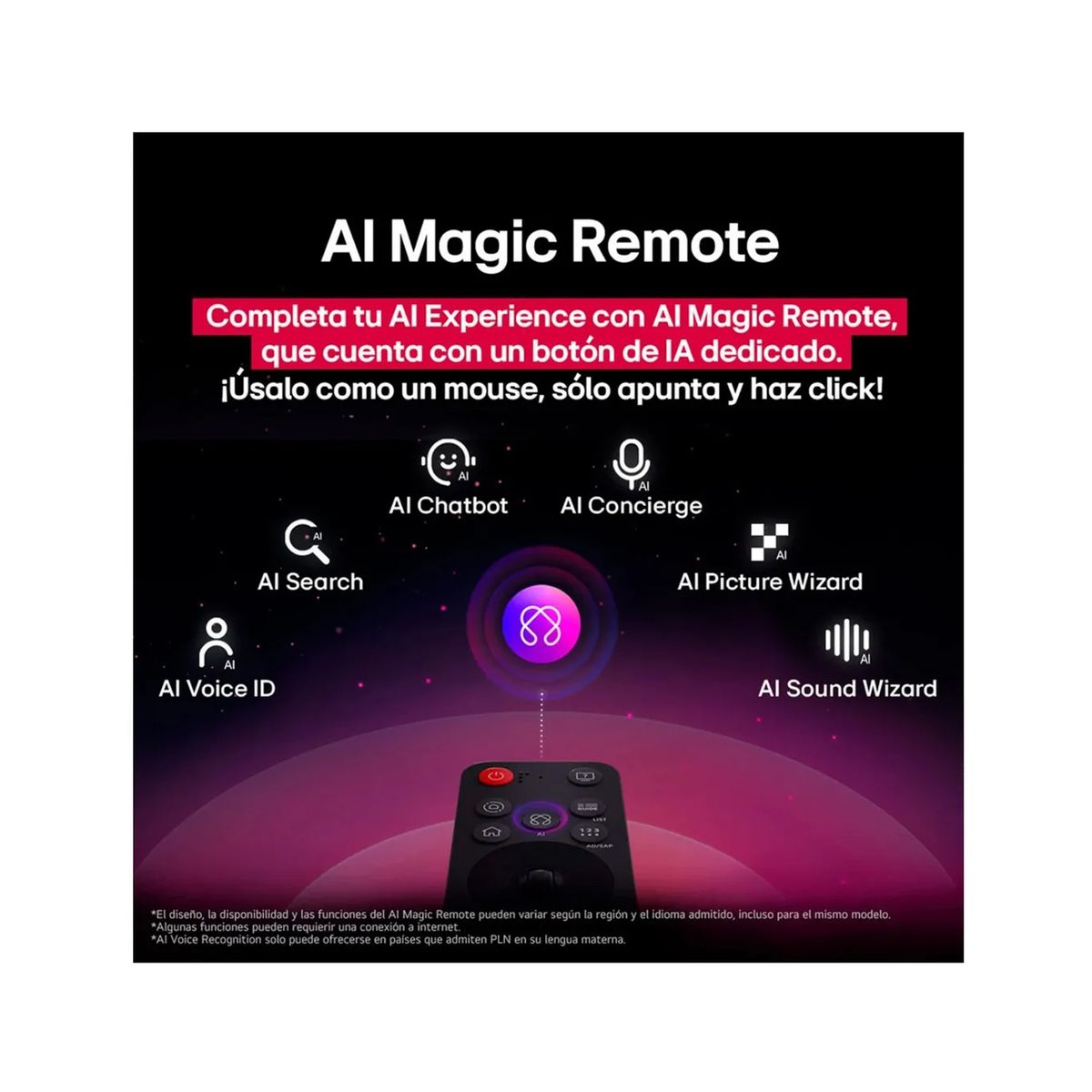 LG - Televisor LG LED 4K UHD THINQ AI SMART 50" 50UA7300PSB + Control Magic 2025