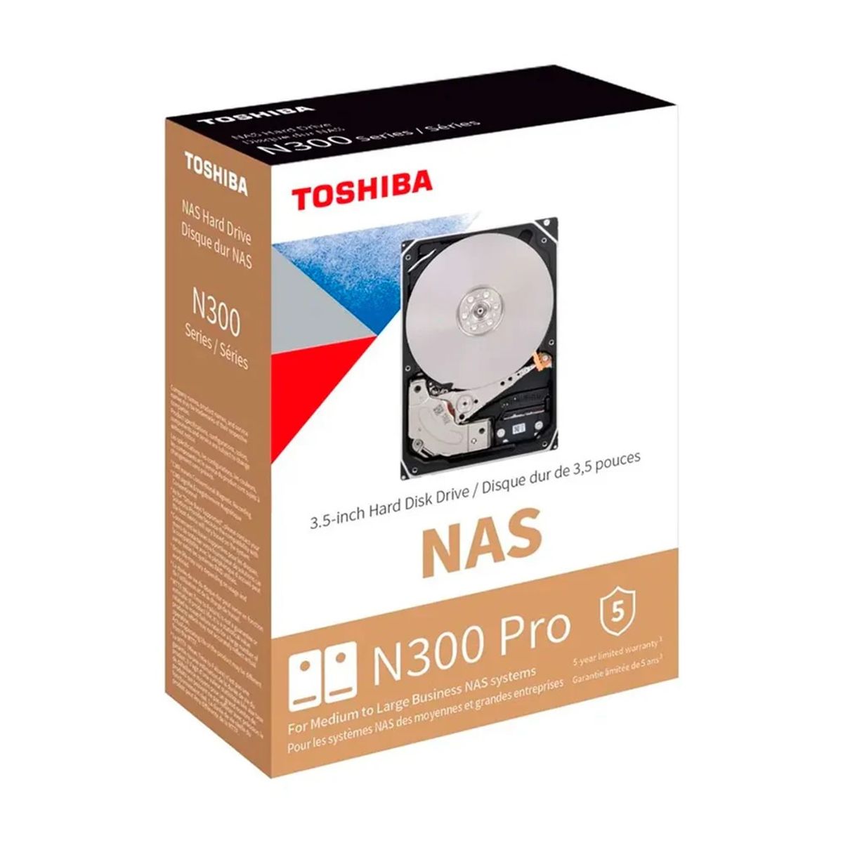 TOSHIBA - Disco Duro Toshiba N300 Pro 14TB NAS SATA 7200 rpm 512MB cache