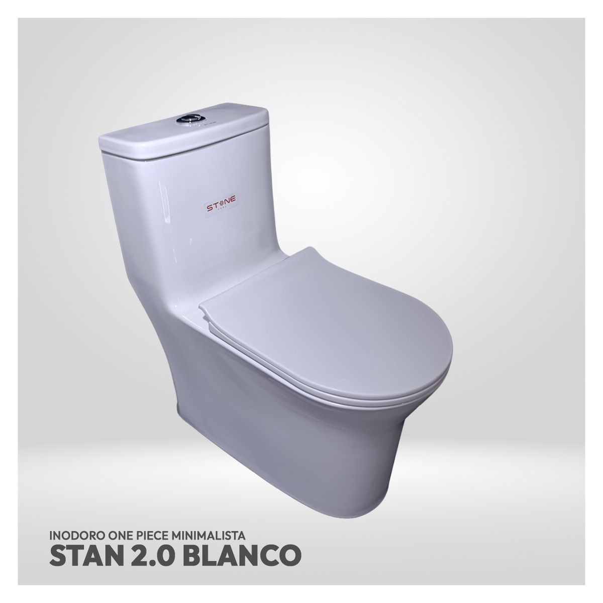 STONE - INODORO ONE PIECE MINIMALISTA STAN 2.0 BLANCO STONE