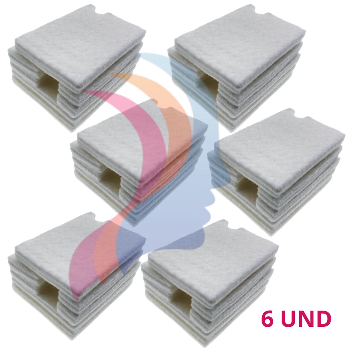 GENERICO - 6 UNIDADES Almohadilla Generico L1110 L1210 L3110 L3210 L3150 L3250