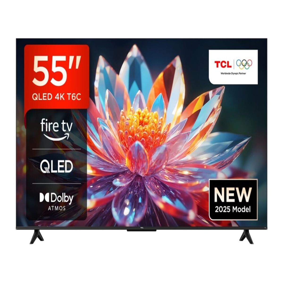 TCL - Televisor TCL QLED 55" Smart TV Ultra HD 4K Año 2025 55T6C