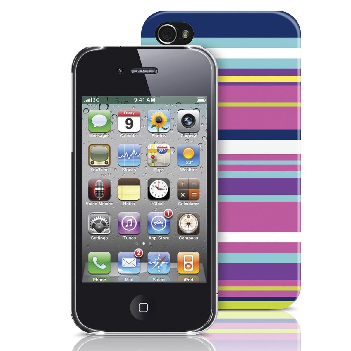 MERKURY INNOVATIONS - Carcasa para iPhone 4/4S PC Muticolor