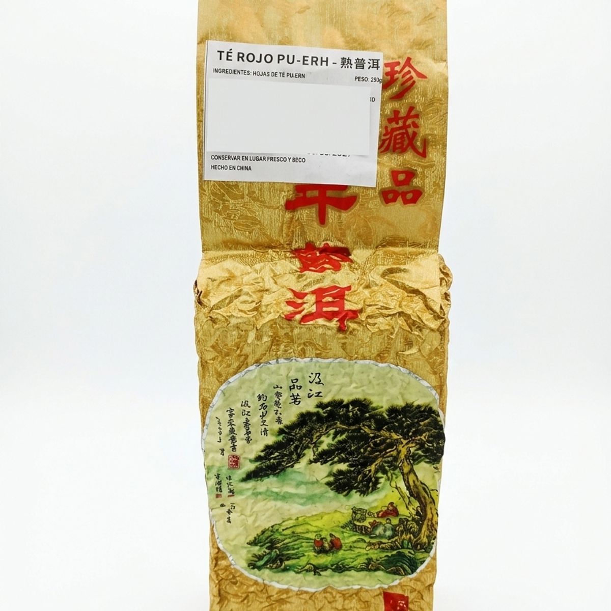 GENERICO - Té Rojo Pu-erh Chino Premium en hojas - 250g Calidad de Colección