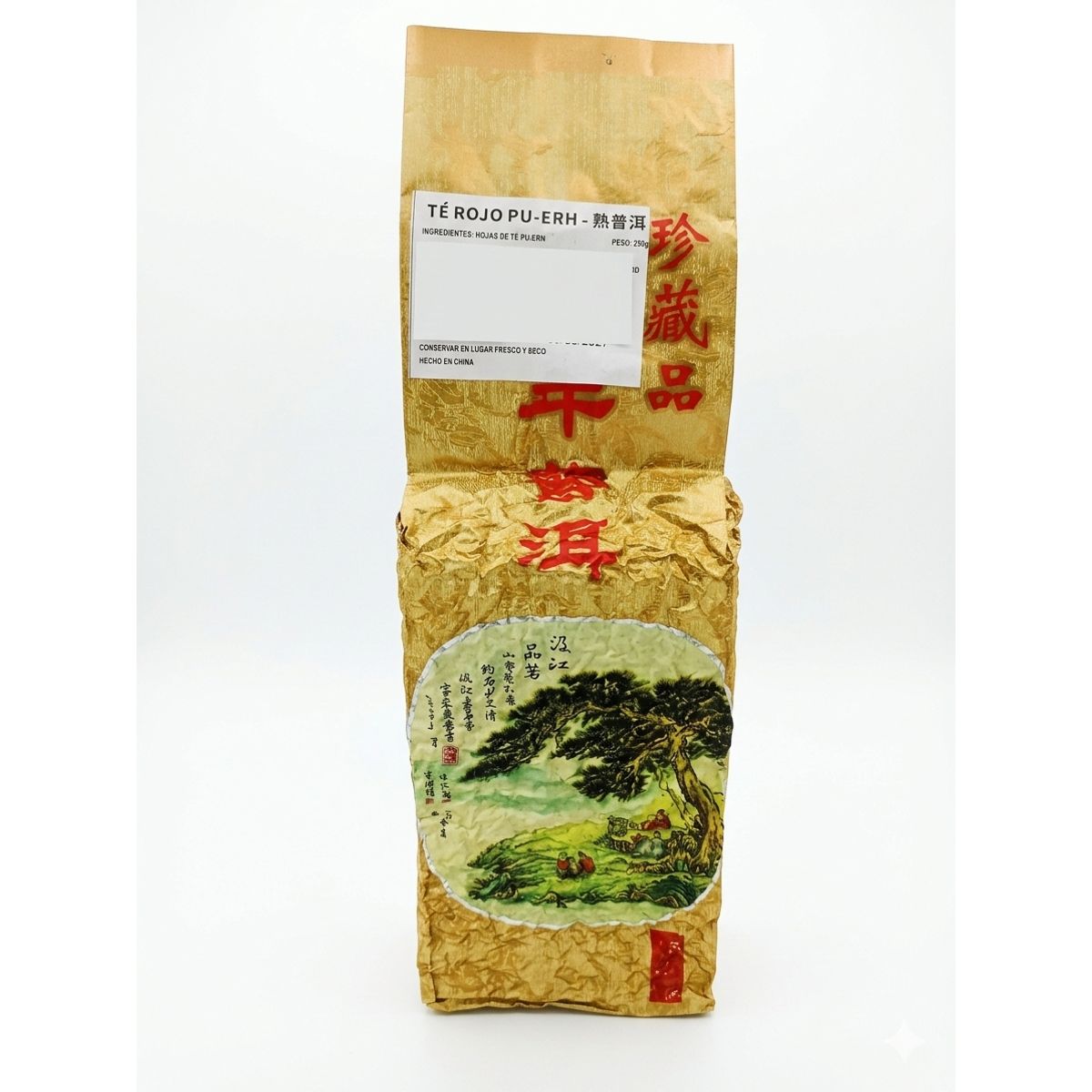 GENERICO - Té Rojo Pu-erh Chino Premium en hojas - 250g Calidad de Colección