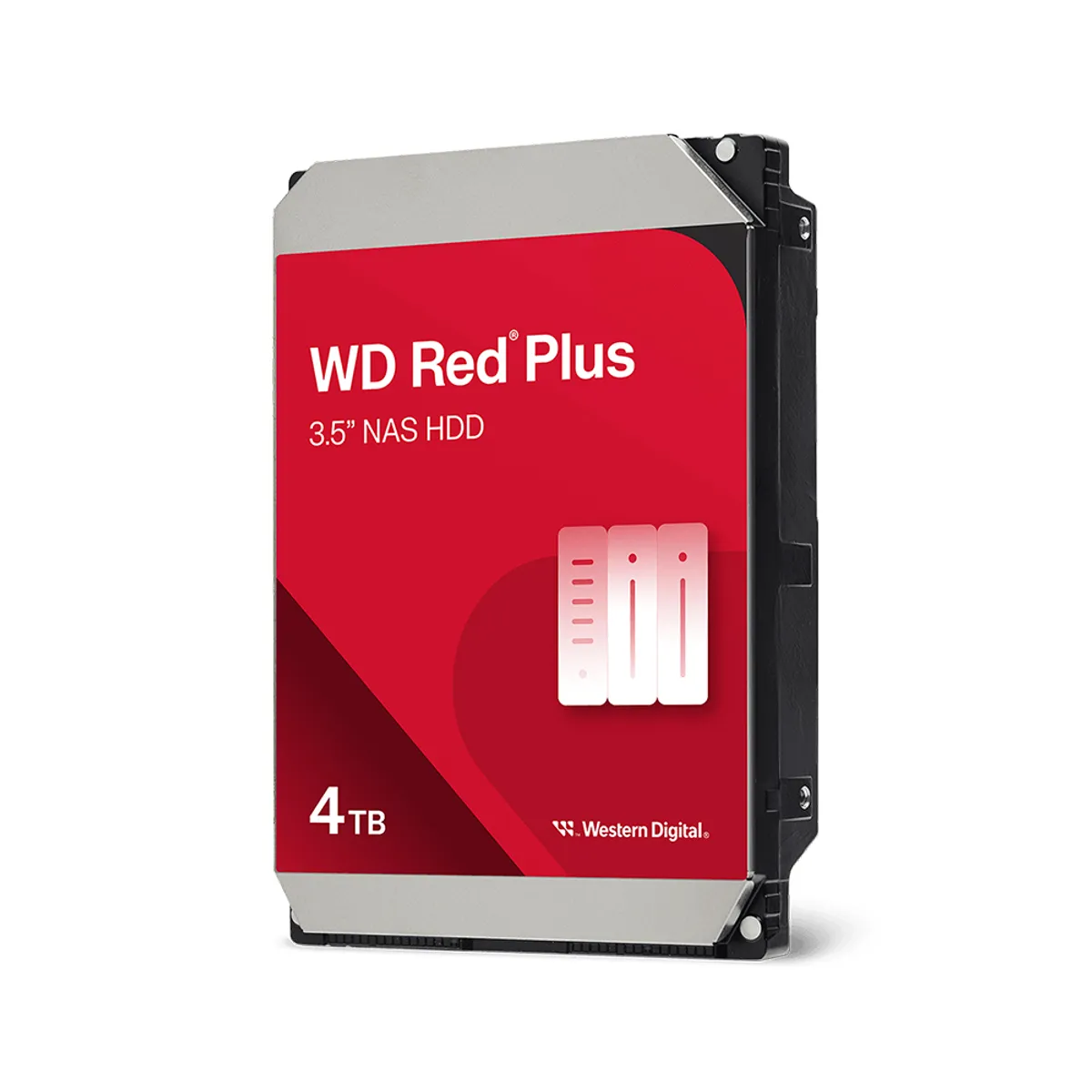 WESTERN DIGITAL - Disco Duro Interno Western Digital Wd Red Plus 4 Tb 5400 Rpm