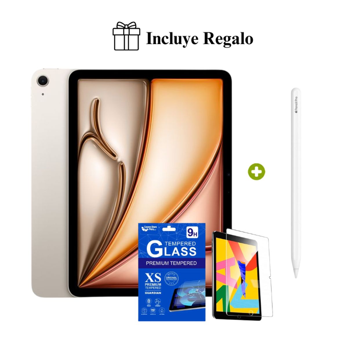 APPLE - Apple iPad Air 11″ M4 128GB Wi-Fi 2026 Starlight + Pencil Pro + Regalo