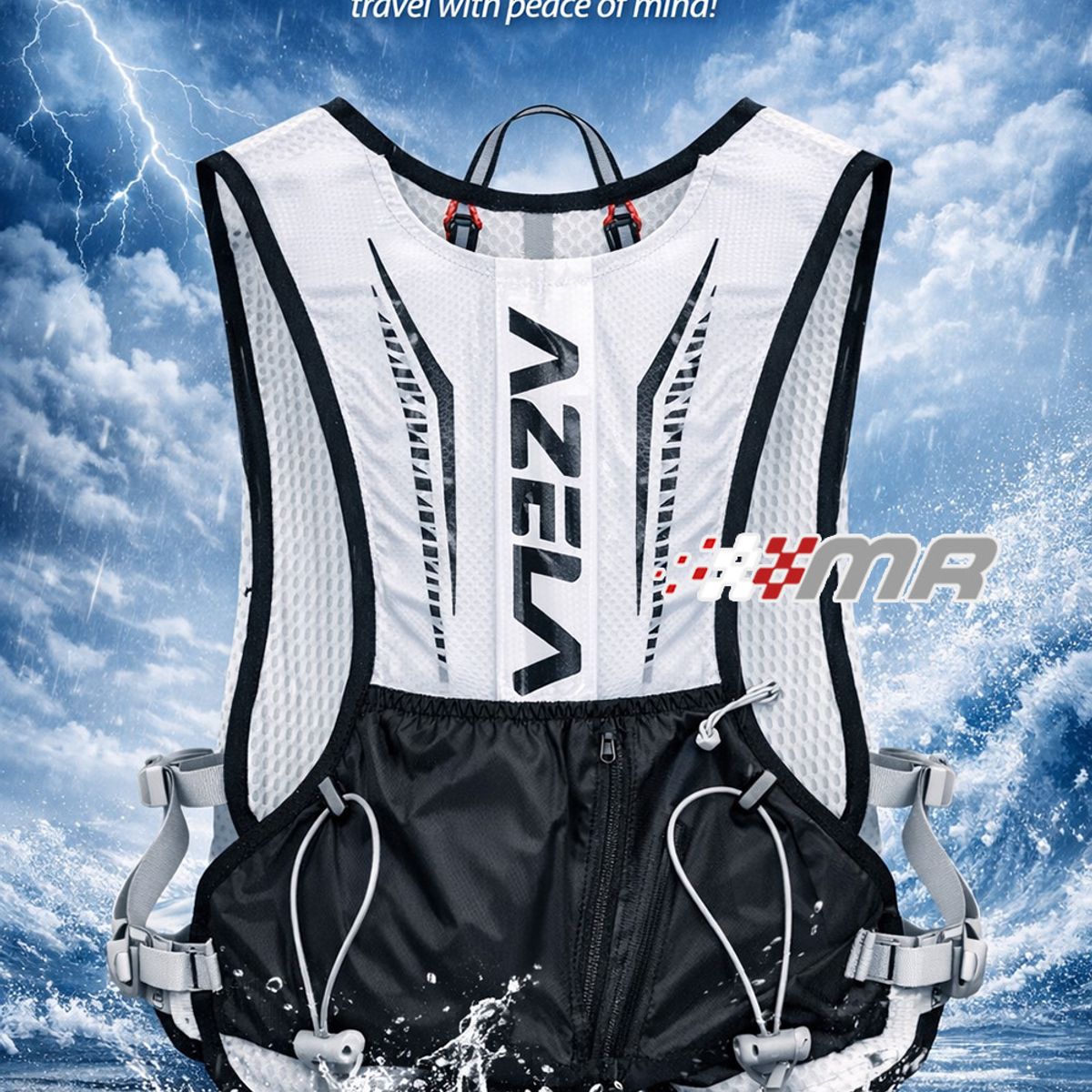 AZEIDA - Chaleco De Hidratación Running 5Lt Azela Ultraligero Reflectivo