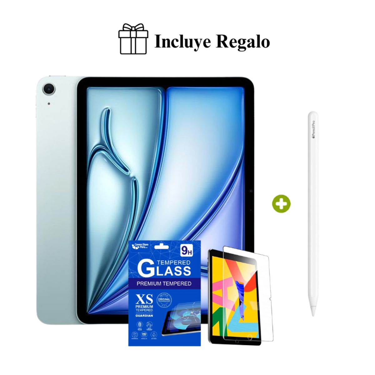 APPLE - Apple iPad Air 11″ M4 128GB Wi-Fi 2026 Azul + Pencil Pro + Regalo