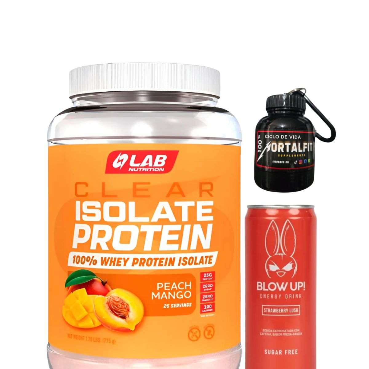LAB NUTRITION USA - Clear Isolate Protein 100% Whey Protein Isolate - LAB NUTRITION + REGALOS