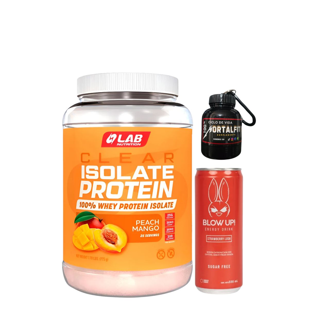 LAB NUTRITION USA - Clear Isolate Protein 100% Whey Protein Isolate - LAB NUTRITION + REGALOS