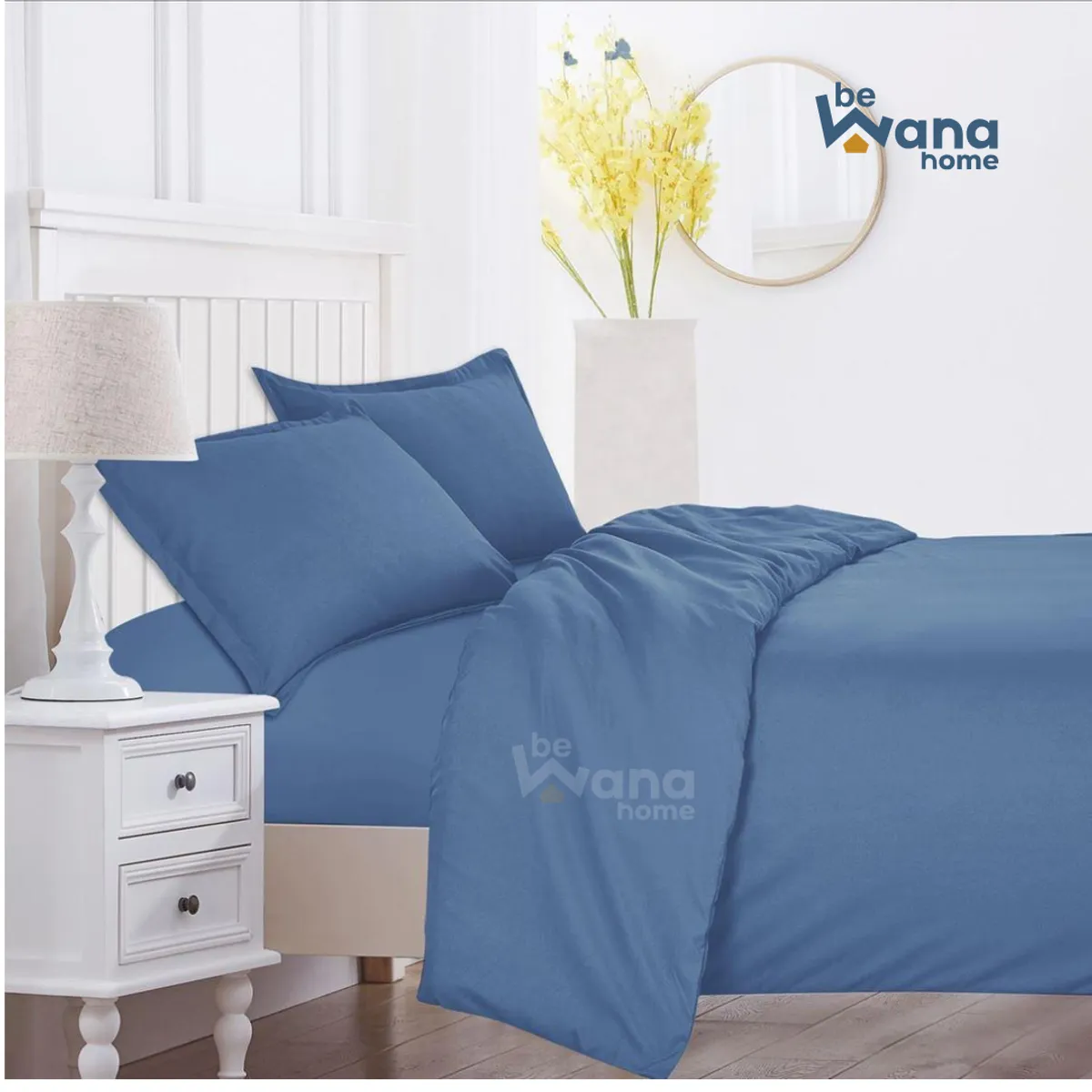 Forro de Edredón y 2 dos fundas de almohada Duver Cover 300 Hilos 2 PLAZAS Blue, marca CASATEX - Foto Principal