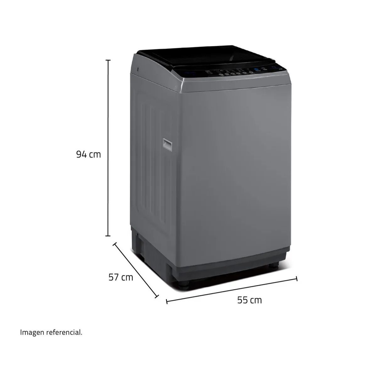 INDURAMA - Lavadora Automática 13Kg INDURAMA LRI-13DGR Gris Oscuro