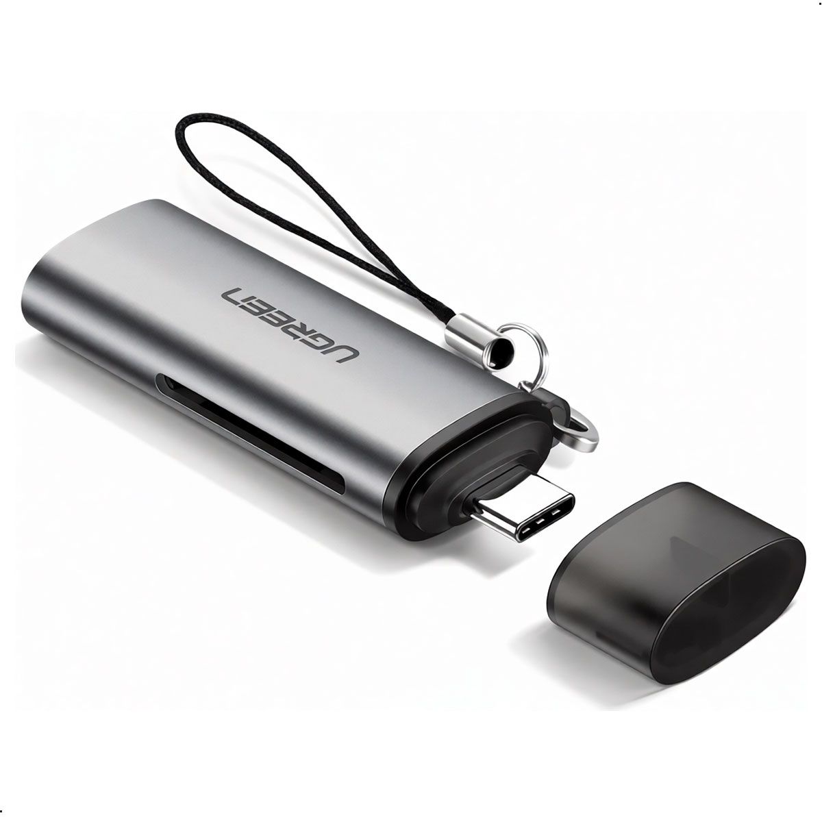 UGREEN - Lector De Tarjetas Ugreen CM184 Usb C Sd Micro Sd 5gbps