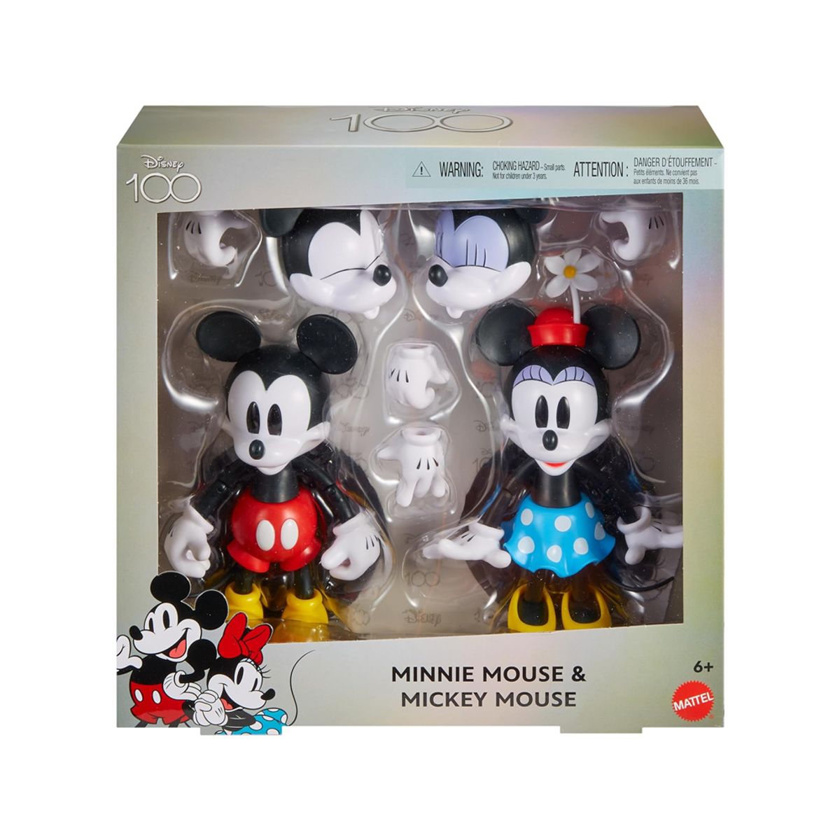DISNEY CLASICOS - Mattel Disney 100 Years Figures Mickey and Minnie Mouse