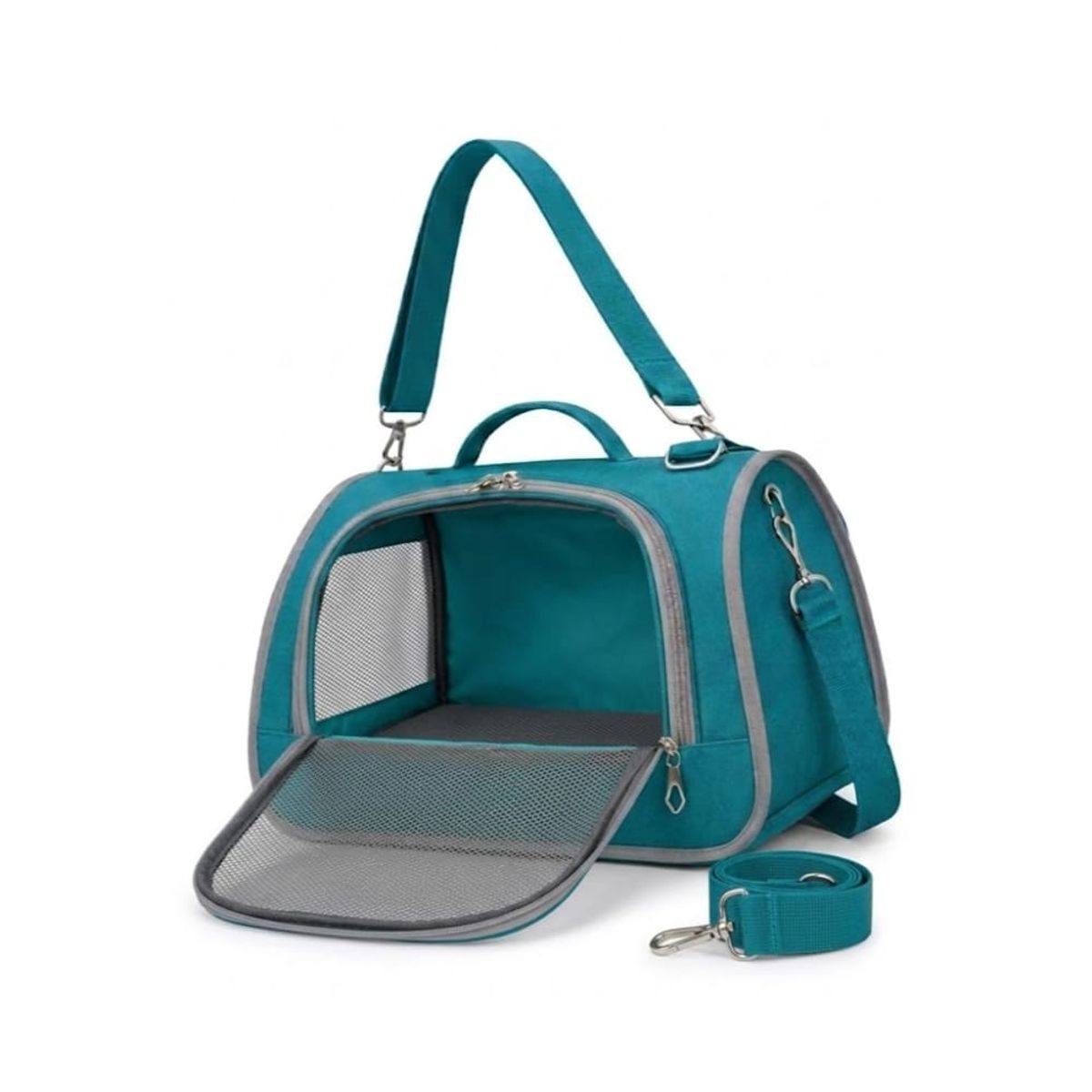GENERICO - Jaula Plegable de Perros Gatos Pequeños Medianos Bolsa Transporte Ventilación Malla Correa AJ312976