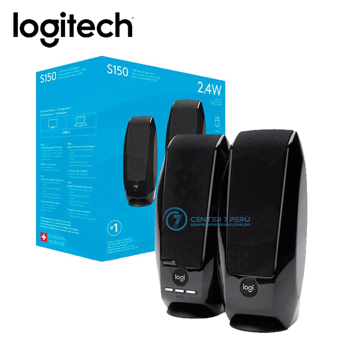 LOGITECH - PARLANTE LOGITECH S-150 USB BLACK