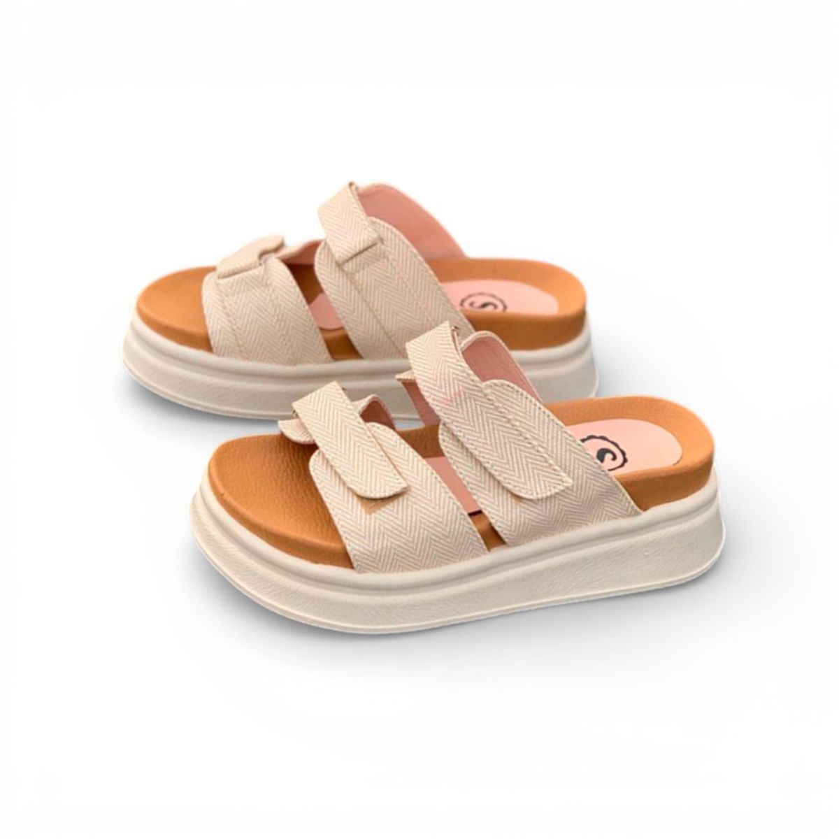 GENERICO - Sandalia Mujer Sueco 2086L-48 Alto X5 Color Beige